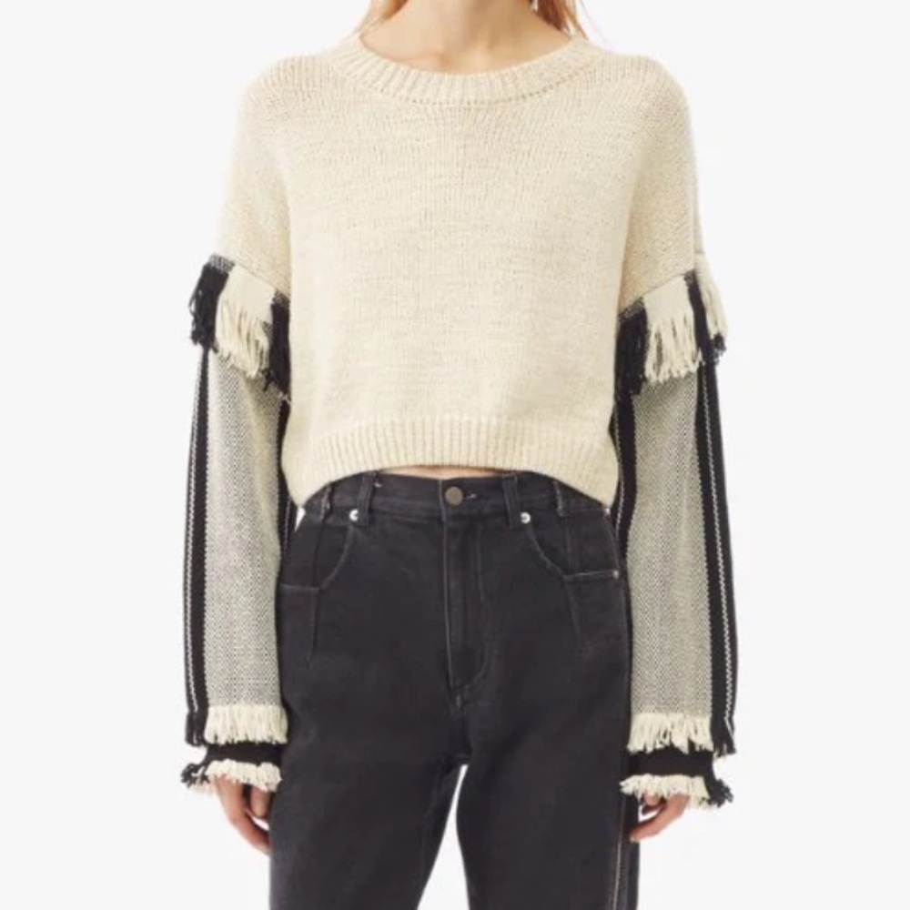 NWT Phillip Lim Fringe Crop Sweater